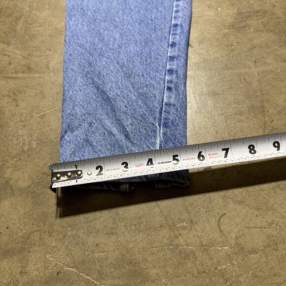 Vintage 90s Levi’s Native Blue High Waist Taper Light Wash Denim Jeans Size 9 Jr - Picture 3 of 14